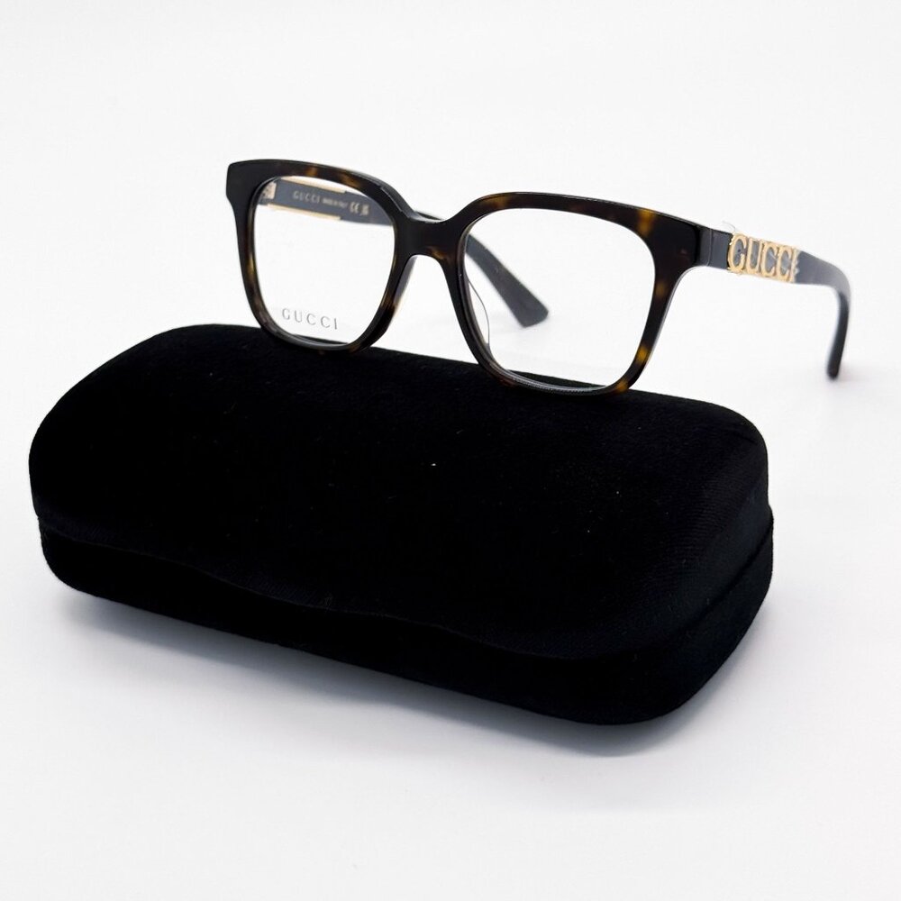 NEW GUCCI GG1192O 002 EYEGLASSES WOMEN HAVANA EYEWEAR